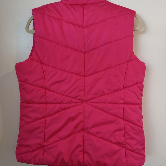 Pink Athletech Sleeveless Puffer Jacket Size M - Picture 5 of 13